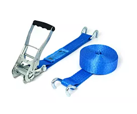 All Tie-Down Straps 50mm Tie-Down Strap - 5T - 9m - 50mm - 2-part - Open rave hook - Blue All Tie-Down Straps 50mm Tie-Down Strap - 5T - 9m - 50mm - 2-part - Open rave hook - Blue
