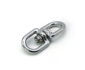 Double-Ended Swivel Eye Hook Double ended swivel eye hook - 700kg - Forged aluminum - Silver