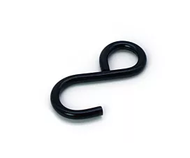 S-Hooks Closed S-hook - 300kg - 18mm - Black