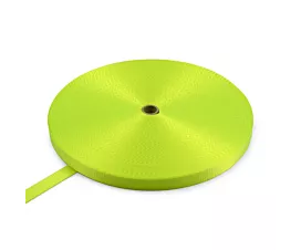 All Webbing Rolls - Polyester Polyester webbing 20mm - 1,000kg - 100m in roll - Fluorescent yellow