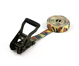 Custom Tie-Down Straps - 35mm Tie-Down Strap - 2.5T - 35mm - 1-part - Ratchet - Camouflage + Custom label