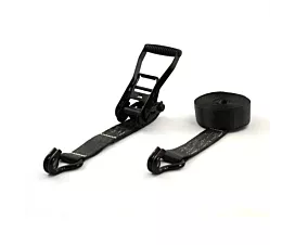 5T - Standard Tie-Down Strap - 5T - 50mm - 2-part - Ratchet - Black + Custom label