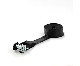 All Black Tie-Down Straps Tie-Down Strap - 5T - 50mm - 1-part - Ratchet base only - Black + Custom label