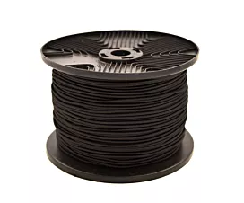 Toebehoren Elastic cable in a roll (8mm) - 100m - Black