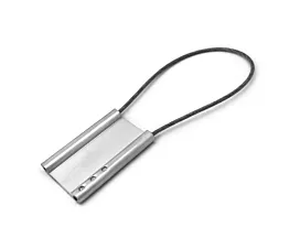 Accessories for round slings Aluminum ID label/cable seal - Blank - Long cable (31cm)