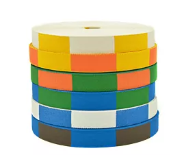 All Cotton Webbing Checkered judo belt (50m roll) All Cotton Webbing Checkered judo belt (50m roll)