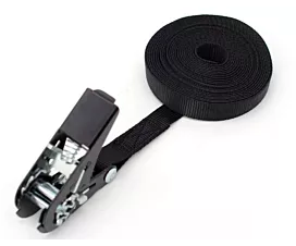 All Custom Tie-Down Straps Tie-down - 100kg - 15mm - 1-part - Micro ratchet - Black All Custom Tie-Down Straps Tie-down - 100kg - 15mm - 1-part - Micro ratchet - Black