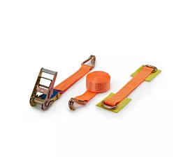 All Tie-Down Straps & Accessories Car tie-down strap - 5T - 4.38m - 50mm – 3-part – Double J-hook - Vehicle transportation - 4pcs