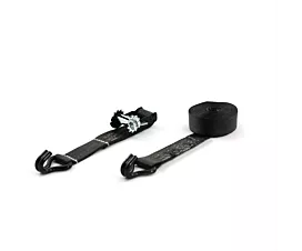 All Black Tie-Down Straps Tie-Down Strap - 5T - 50mm - 2-part - Ratchet base (for handle) - Black + Custom label