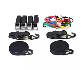 Bungee Cords Tie-down strap and bungee cord set Bungee Cords Tie-down strap and bungee cord set